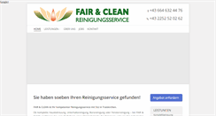 Desktop Screenshot of fairclean.at